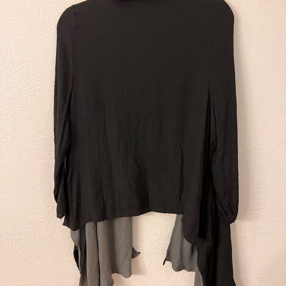 Coco +  Carmen black with grey lining cardigan size S/M - Picture 4 of 8